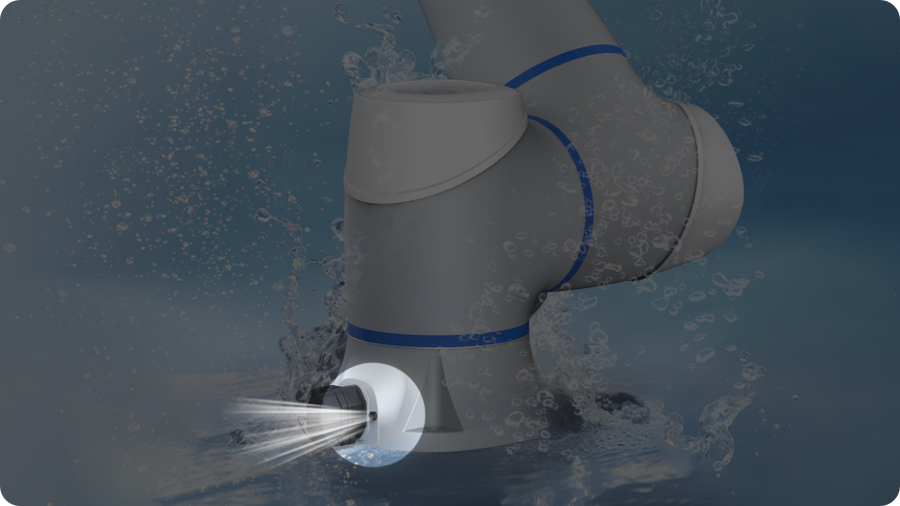 IP68,IP68 waterproof,DOBOT CRA-IP68,Waterproof Robot,IP68 Robots，CNC automation、Internal Pneumatic System 